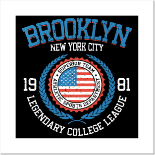 Brooklyn New York USA College League Design Posters and Art